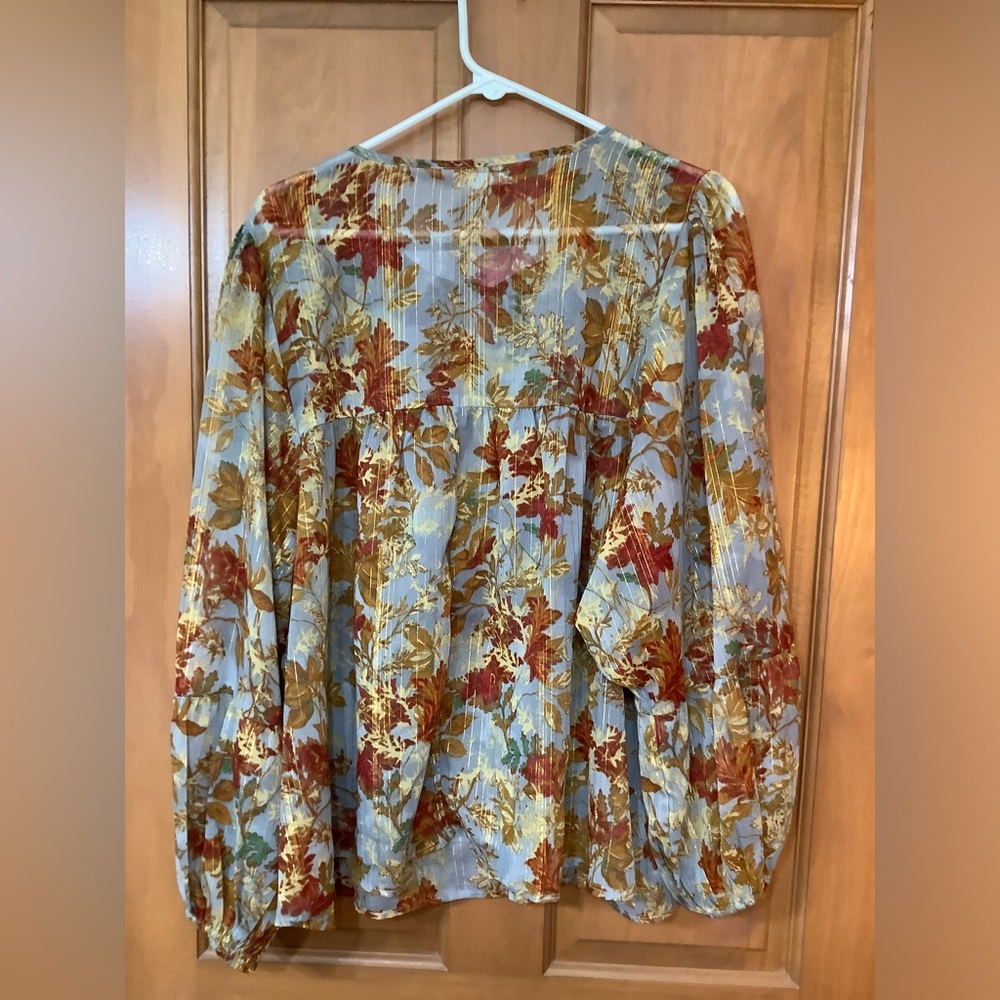 Maurices Floral Blouse - Multicolor - Picture 3 of 5
